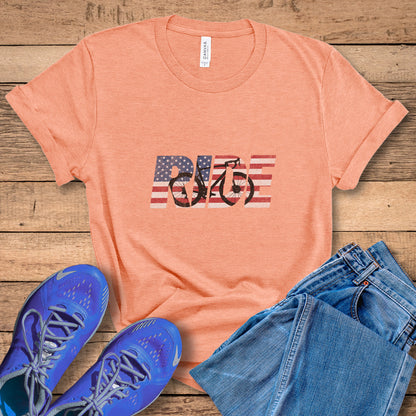 RIDE US Flag Roadie Tee