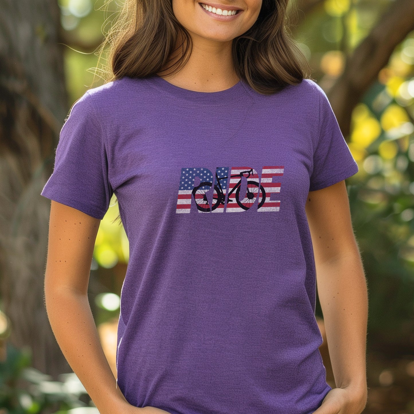 RIDE US Flag Roadie Tee