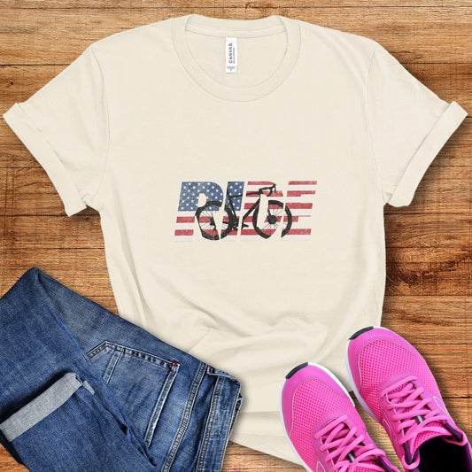 RIDE US Flag Roadie Tee