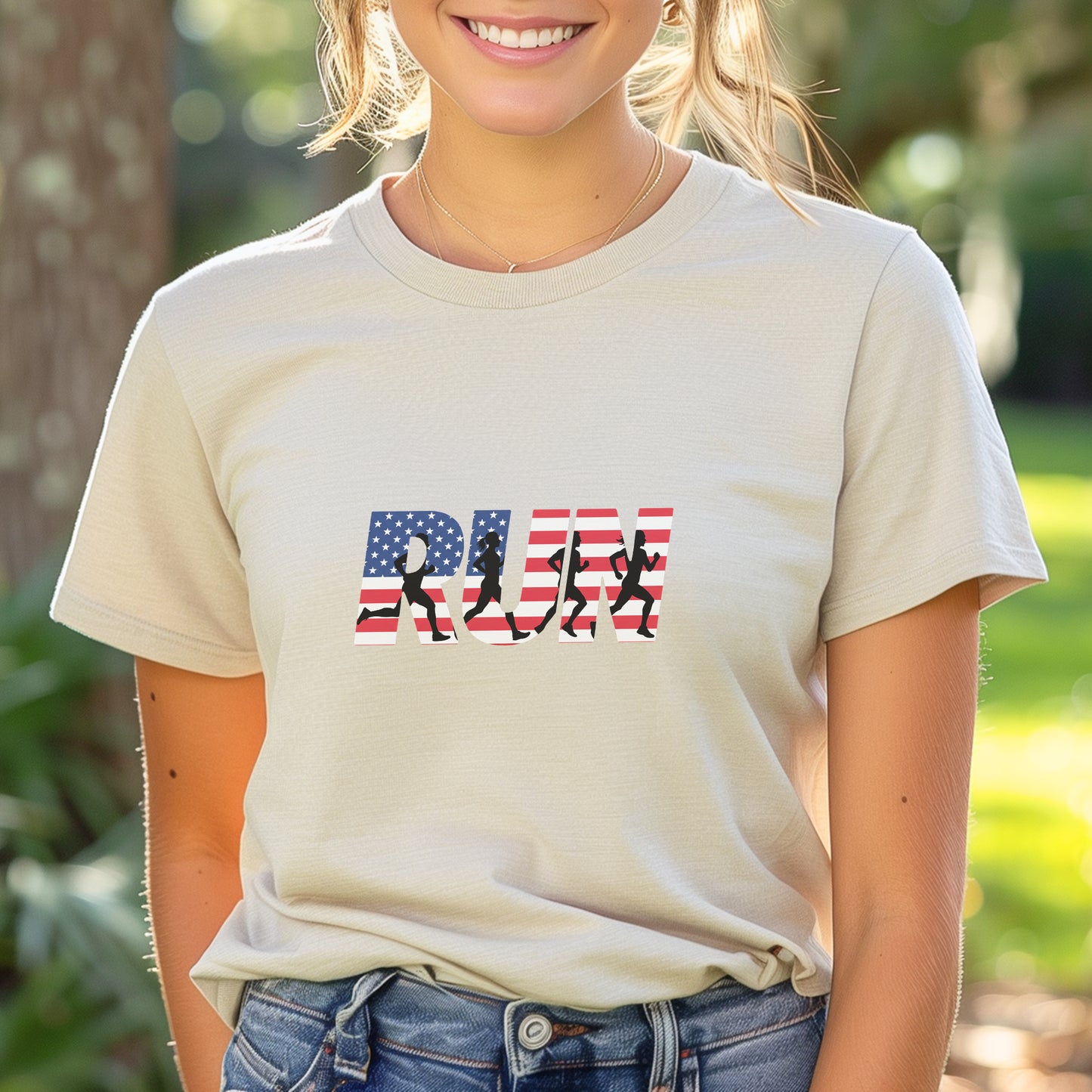 RUN US Flag Tee