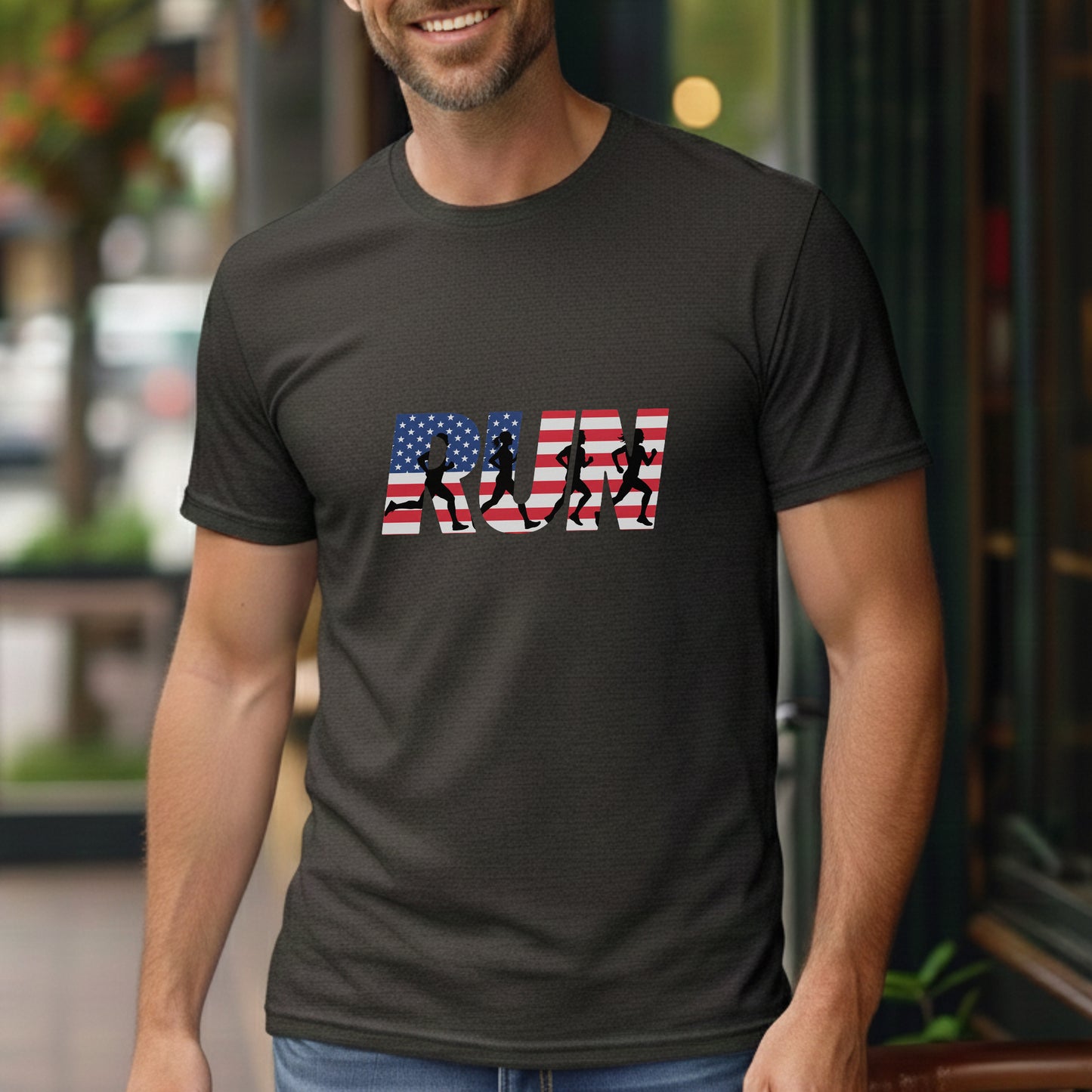 RUN US Flag Tee