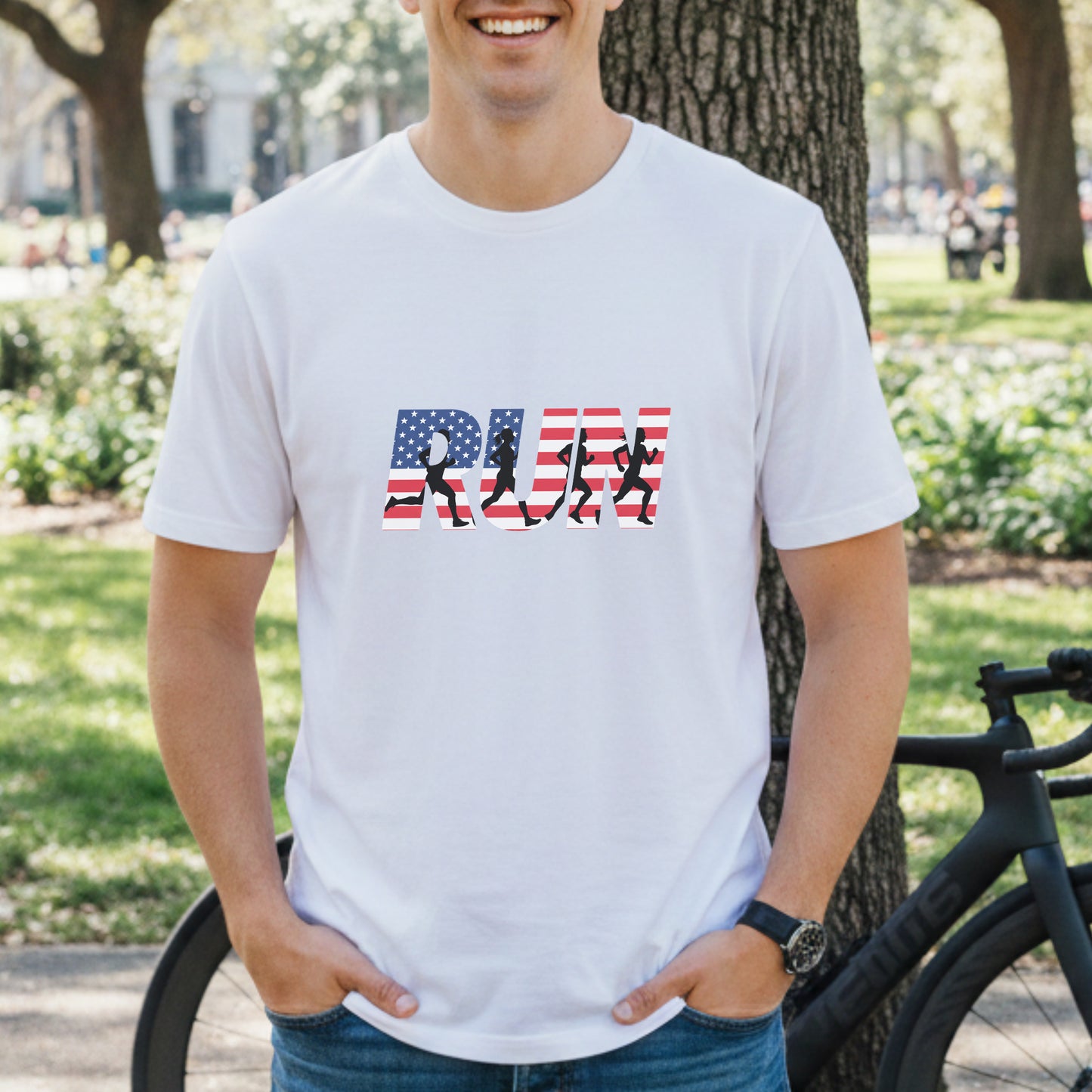 RUN US Flag Tee