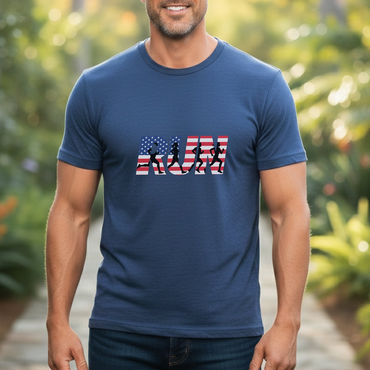 RUN US Flag Tee