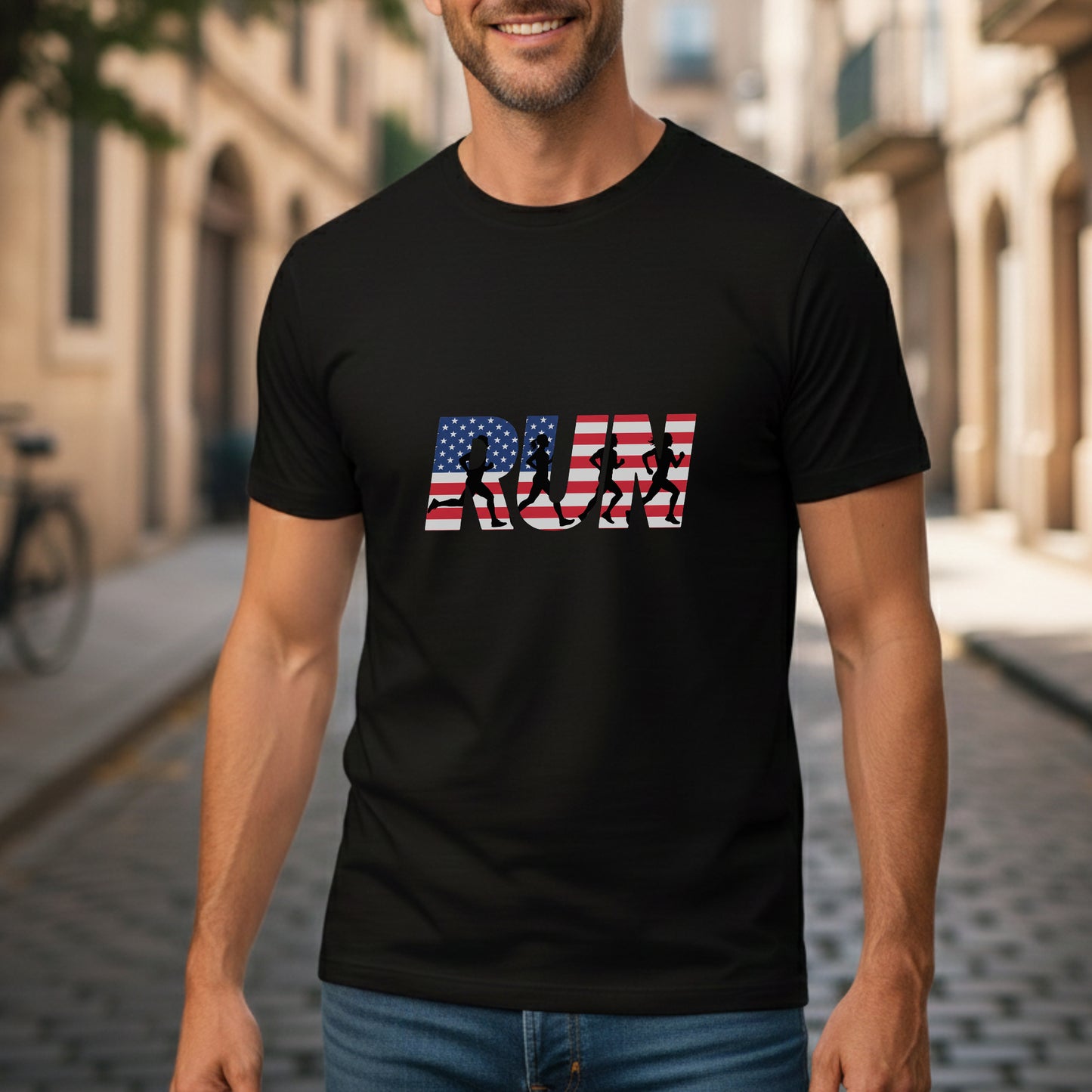 RUN US Flag Tee