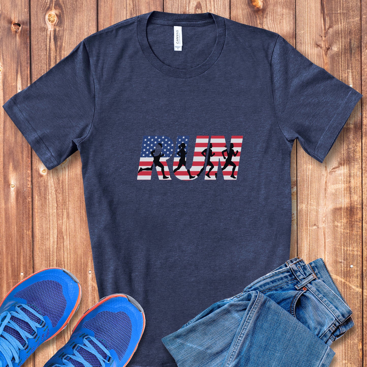 RUN US Flag Tee