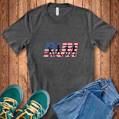 RUN US Flag Tee