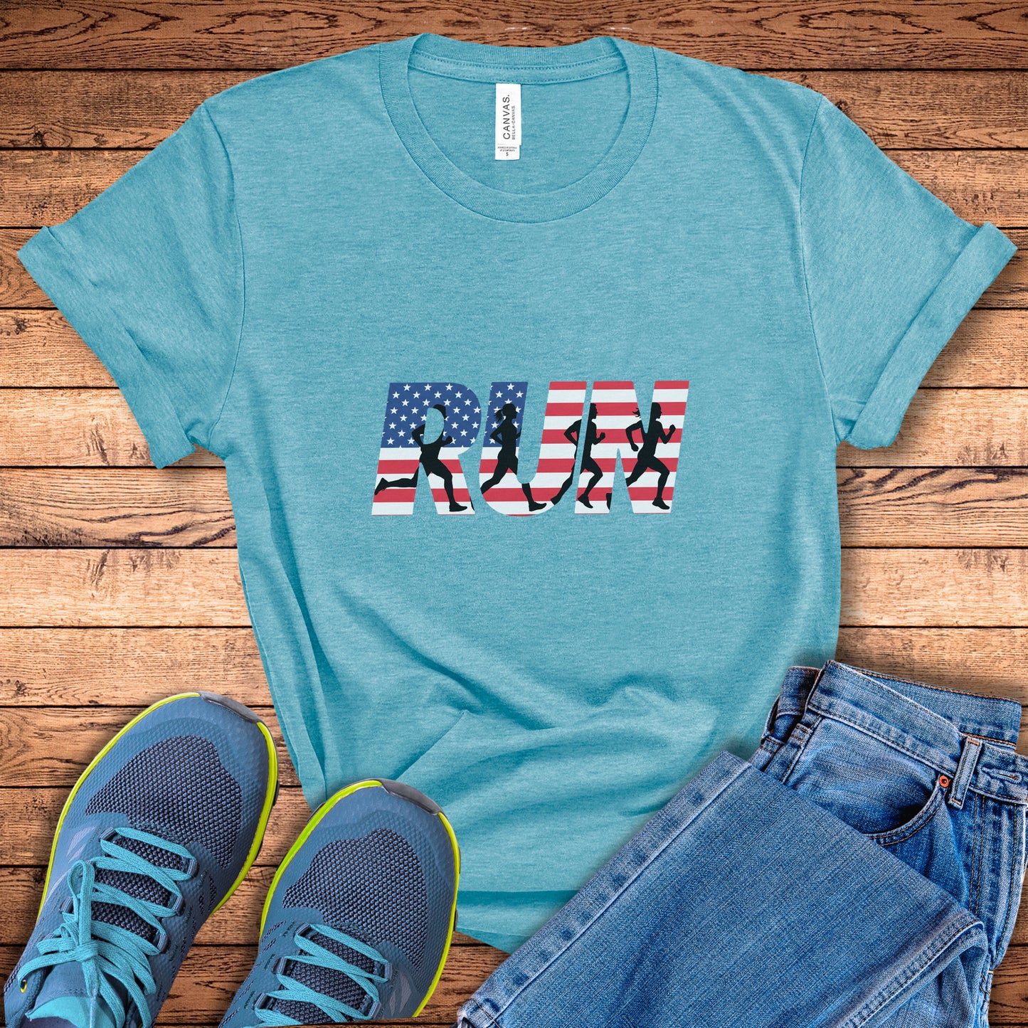RUN US Flag Tee