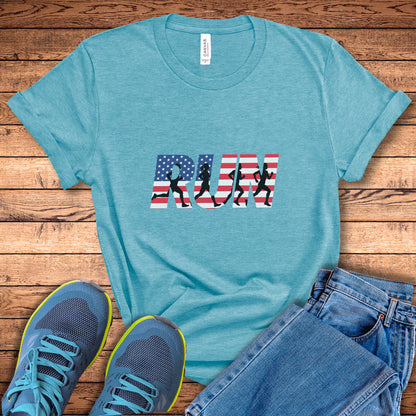 RUN US Flag Tee