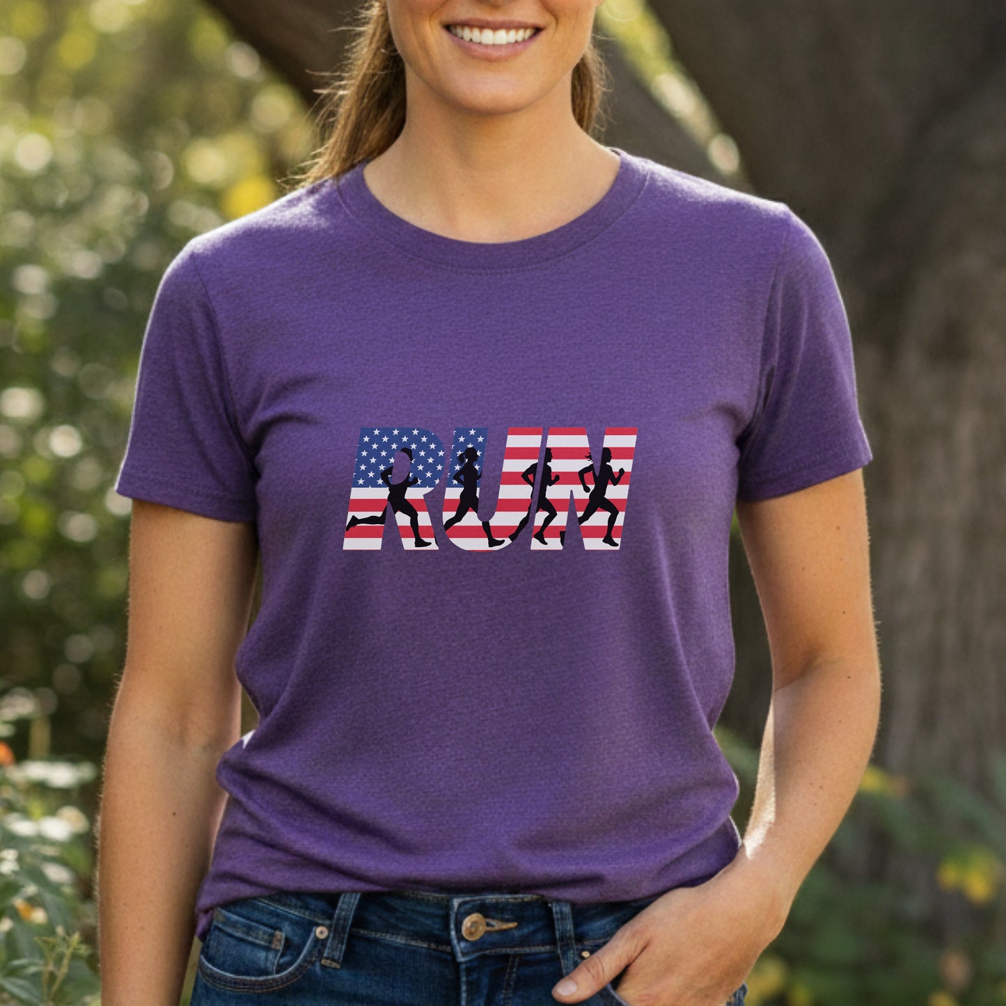RUN US Flag Tee