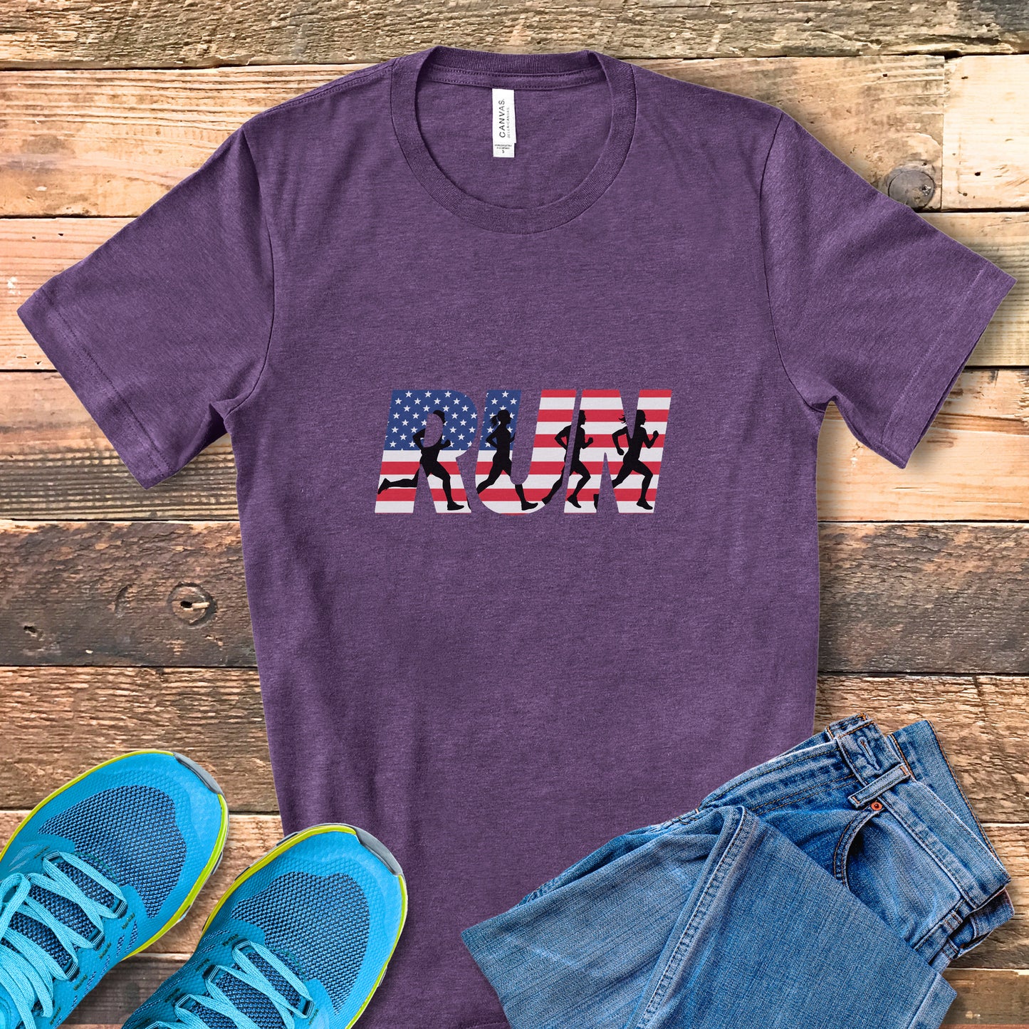 RUN US Flag Tee