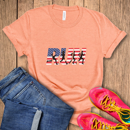 RUN US Flag Tee