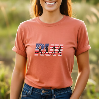 RUN US Flag Tee