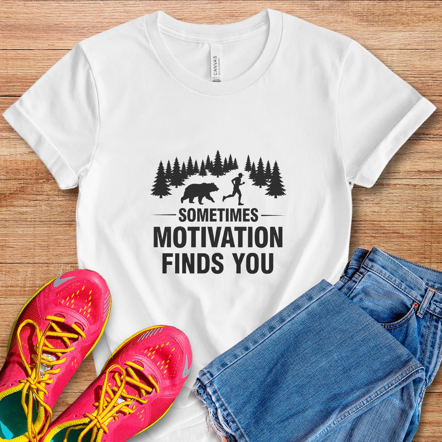 Motivation Finds You Run Tee