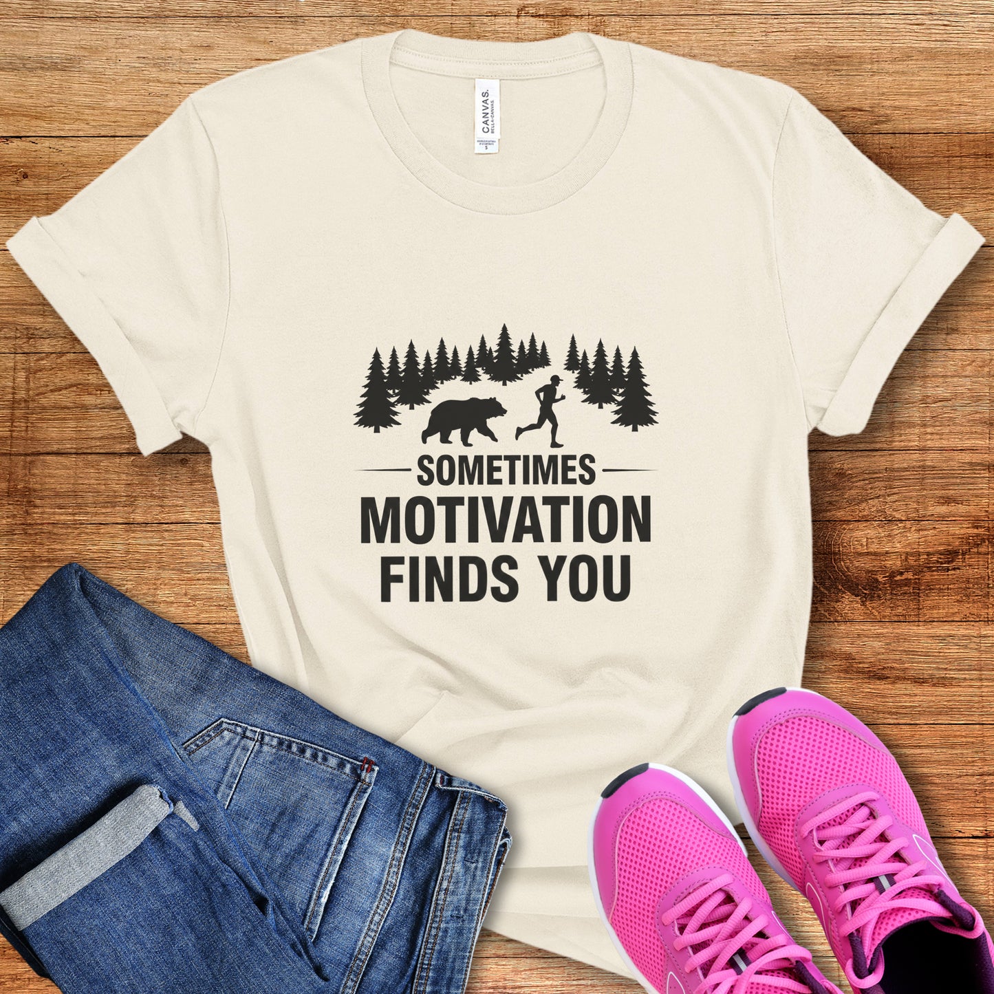 Motivation Finds You Run Tee