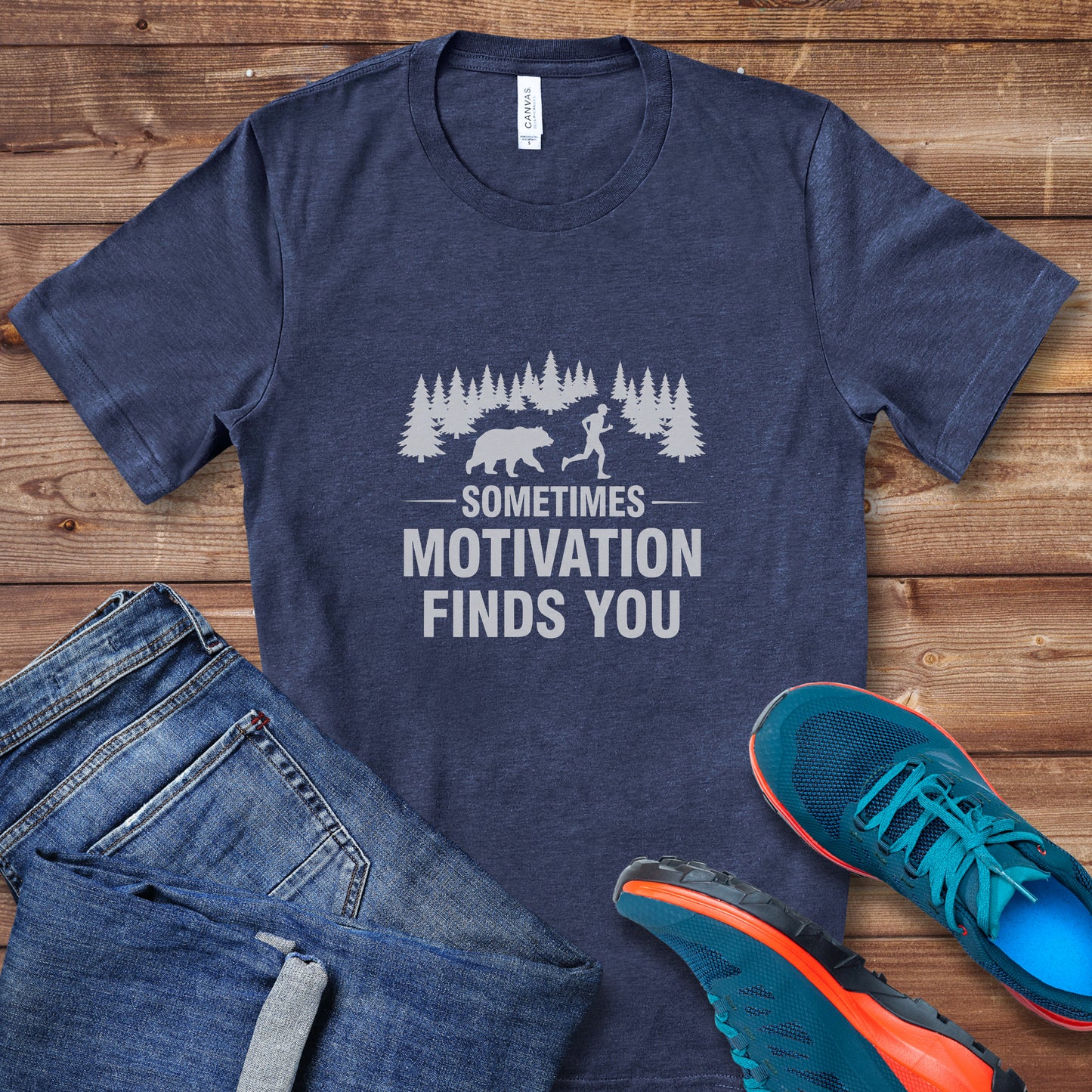 Motivation Finds You Run Tee