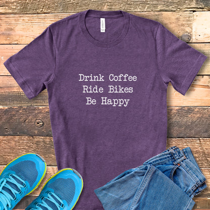 Coffee Bikes Happy Tee
