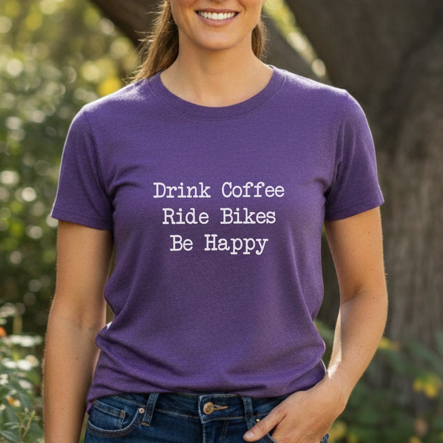 Coffee Bikes Happy Tee