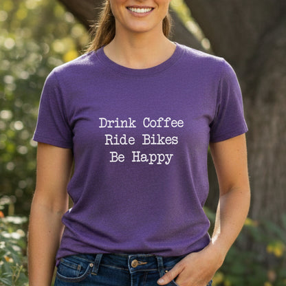 Coffee Bikes Happy Tee