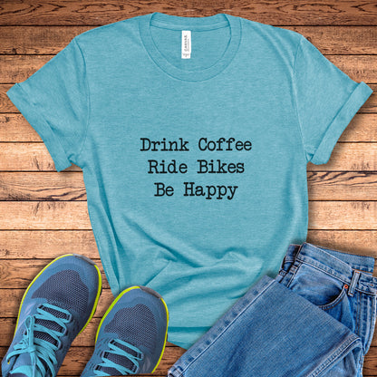 Coffee Bikes Happy Tee