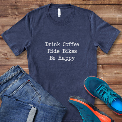 Coffee Bikes Happy Tee