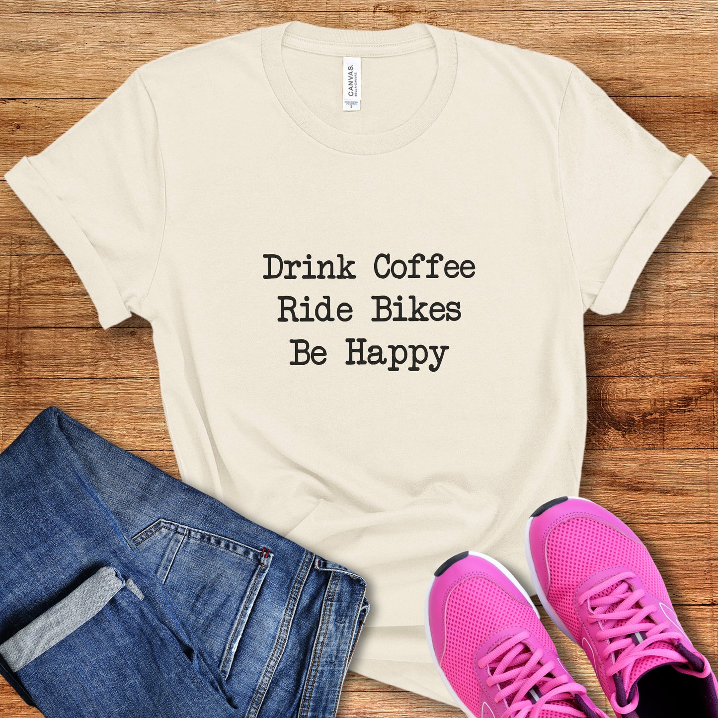 Coffee Bikes Happy Tee