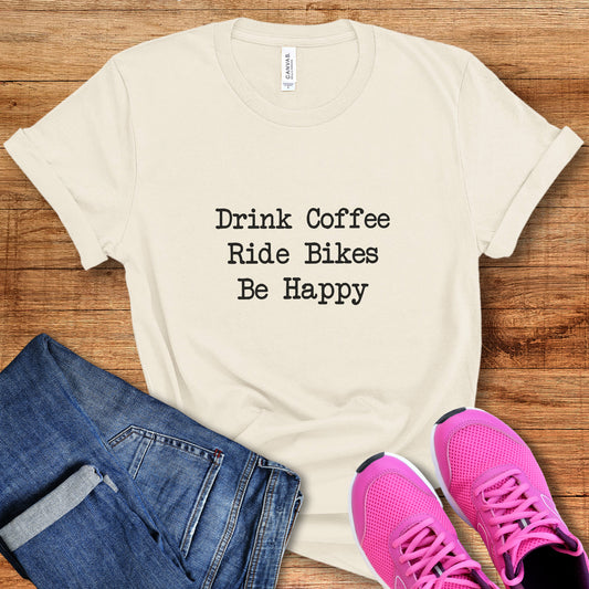 Coffee Bikes Happy Tee