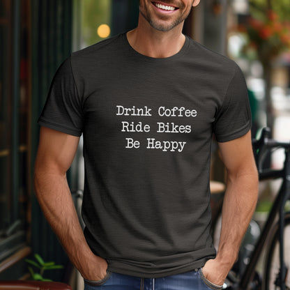 Coffee Bikes Happy Tee