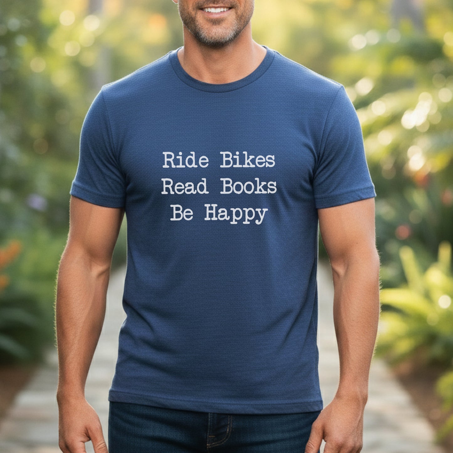 Bikes Books Happy Tee