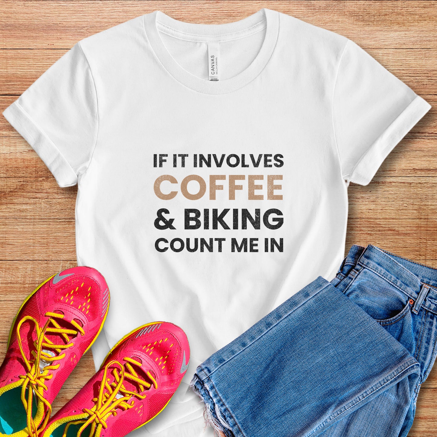 Involves Coffee & Biking Tee