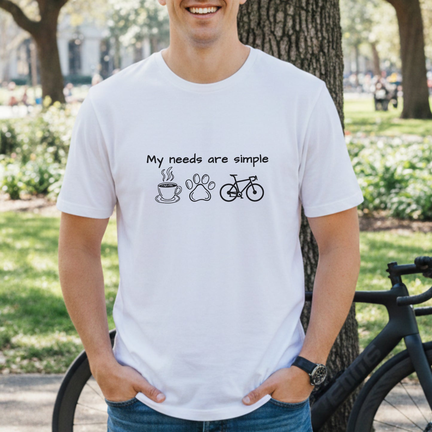 Needs Are Simple Dog Tee