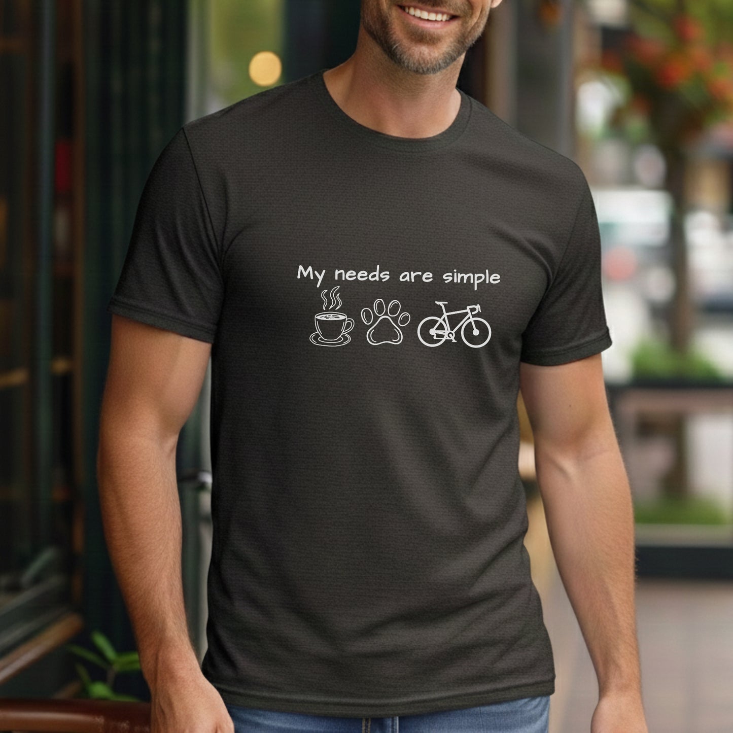 Needs Are Simple Dog Tee