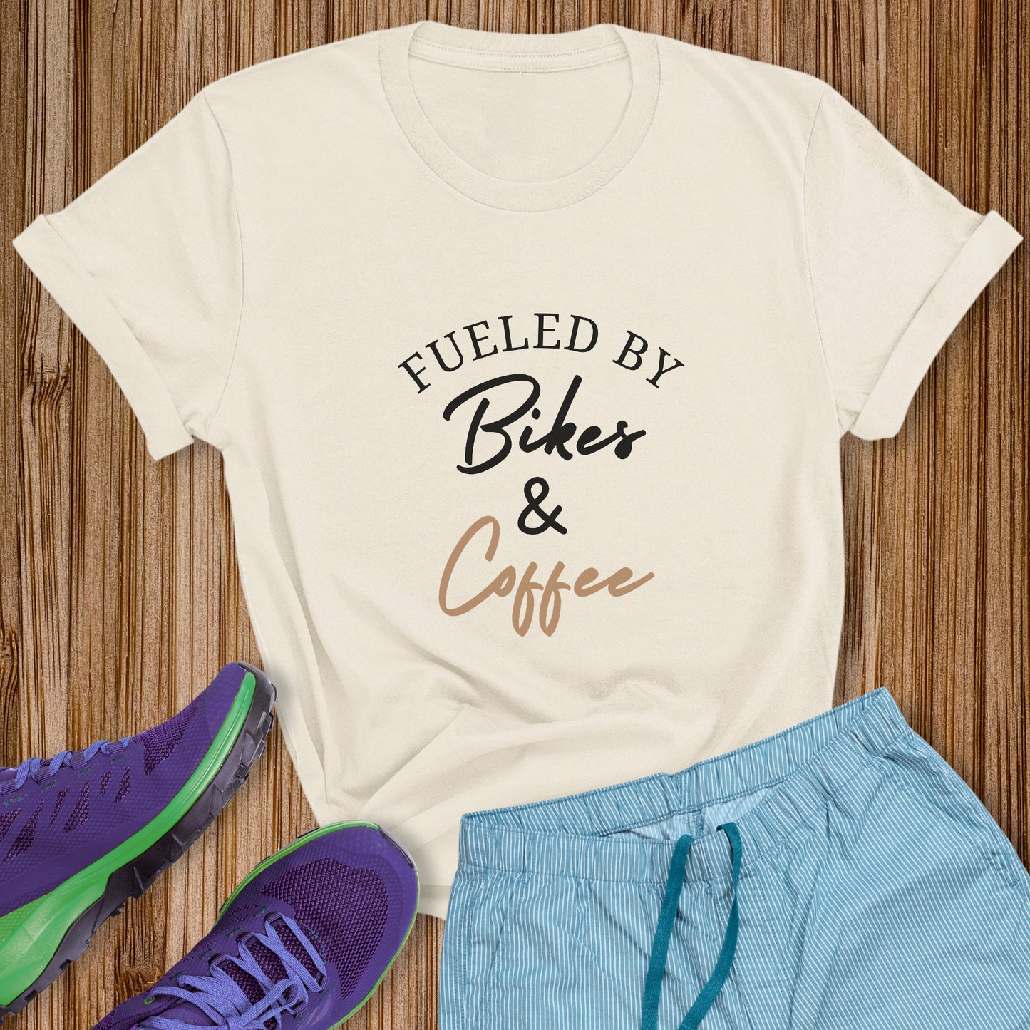 Fueled By Bikes & Coffee Tee