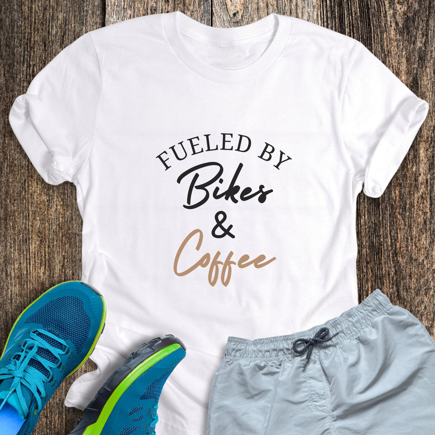 Fueled By Bikes & Coffee Tee