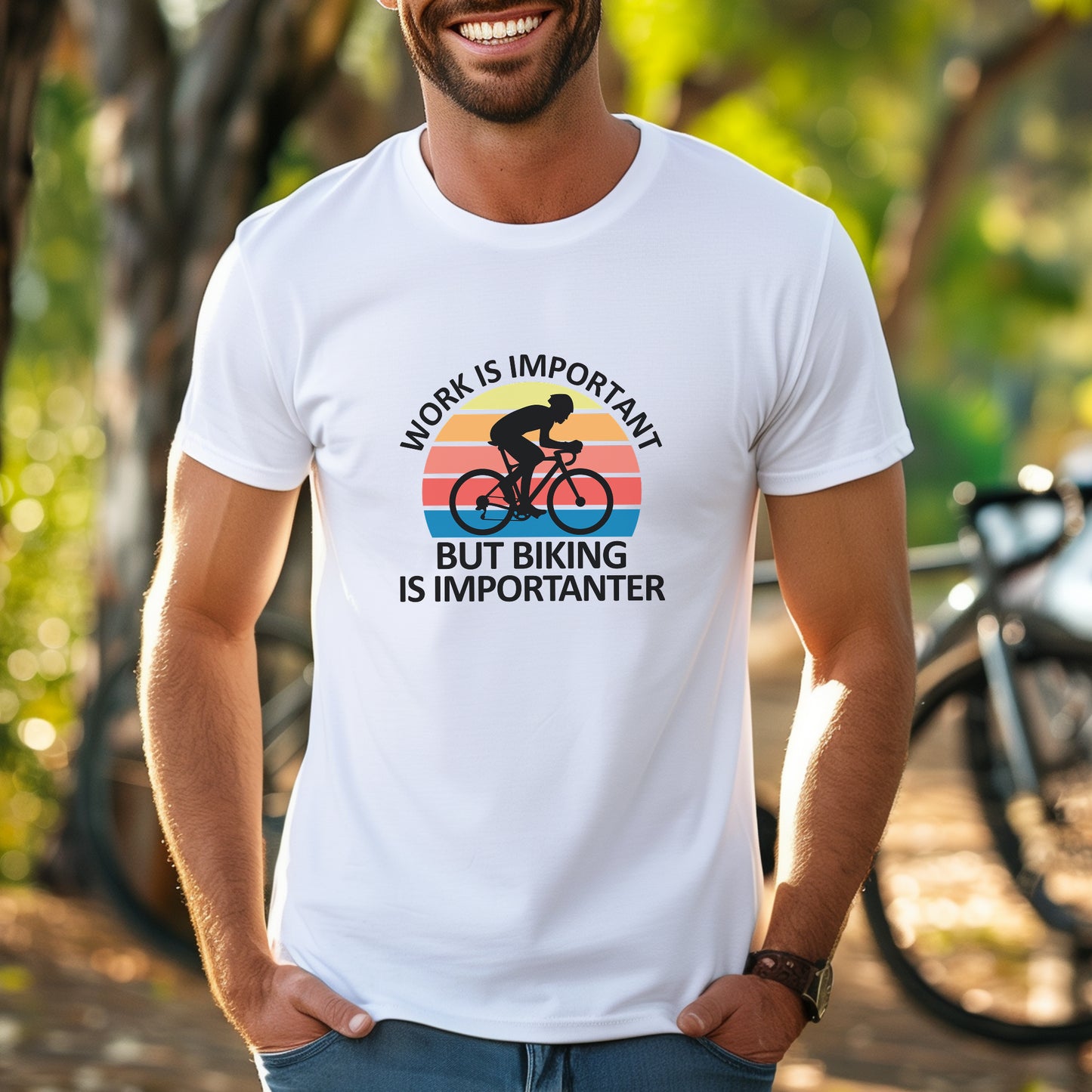 Biking Importanter Tee