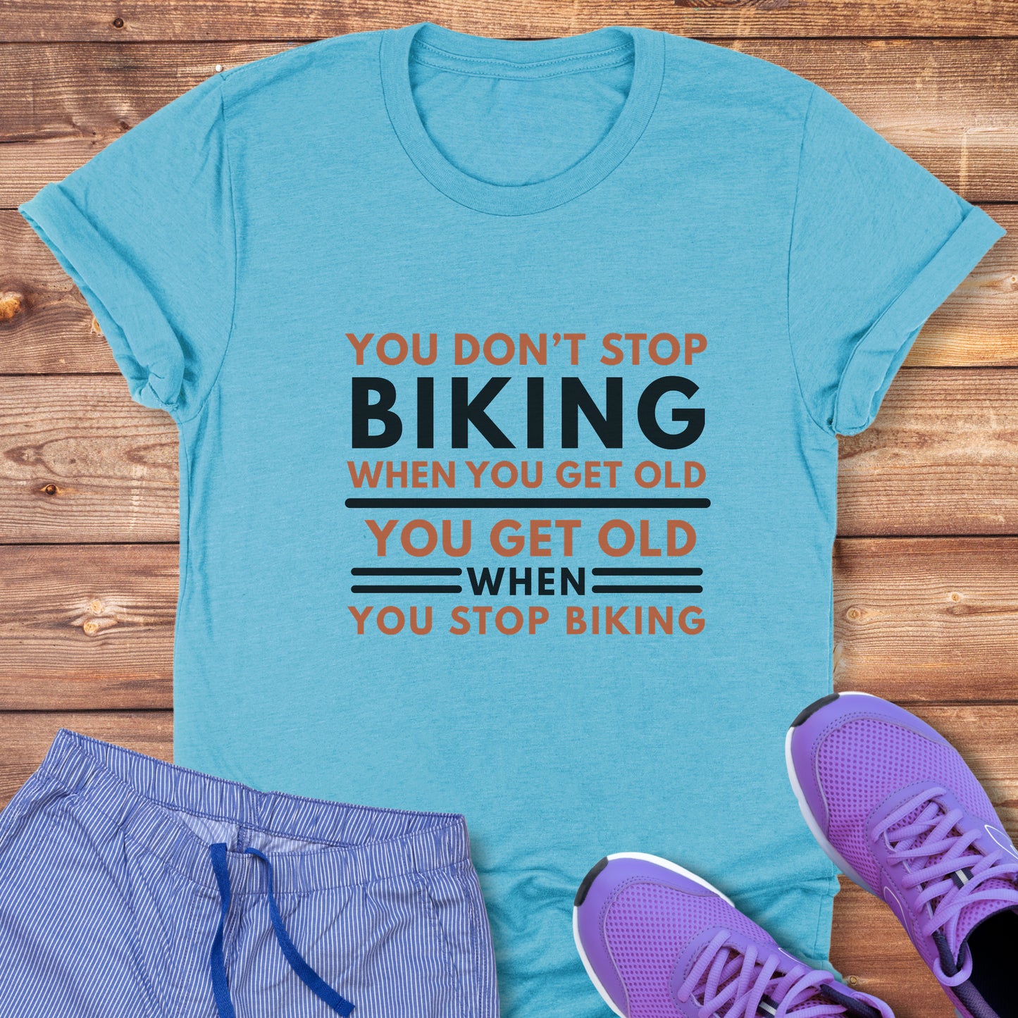 Don't Stop Biking Tee