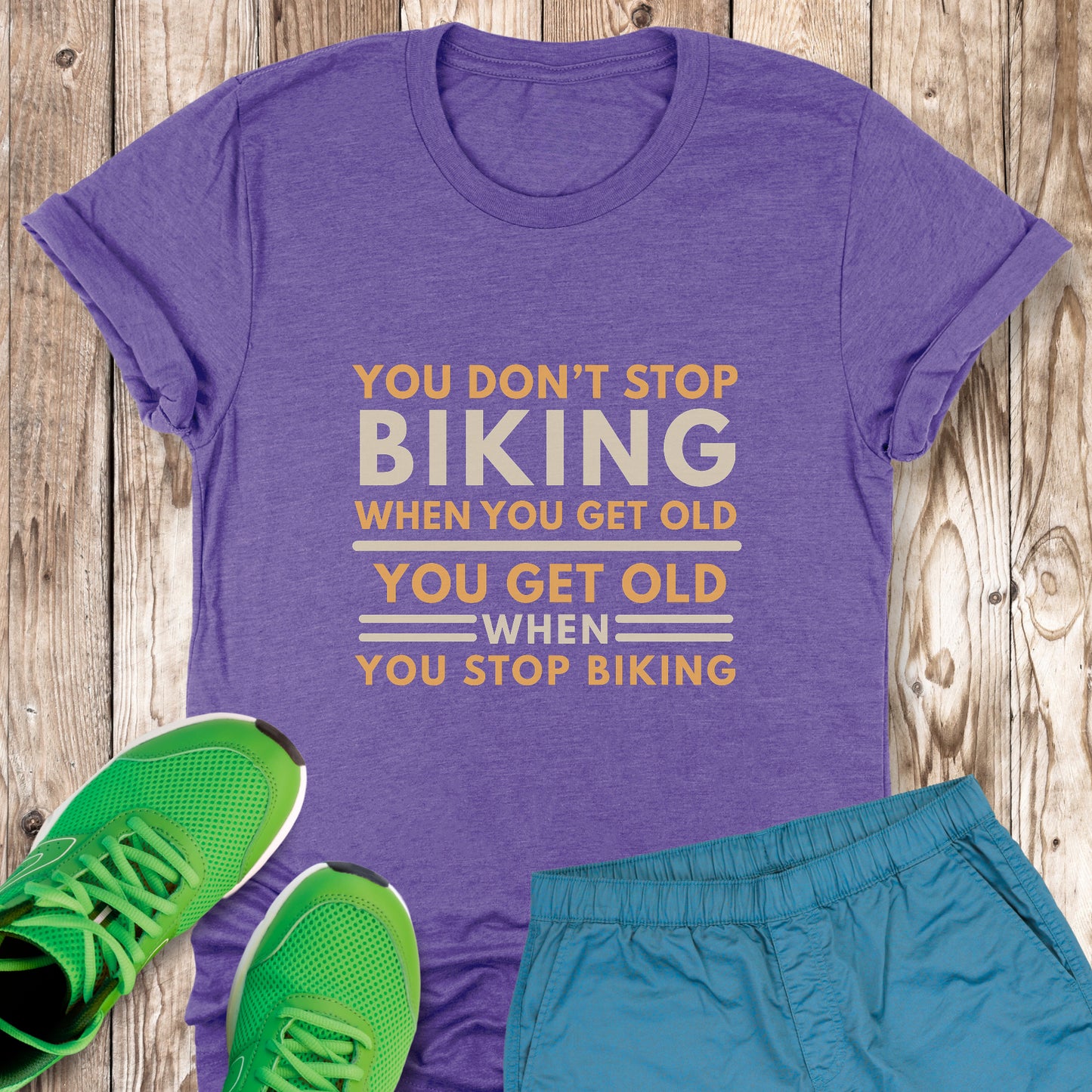 Don't Stop Biking Tee