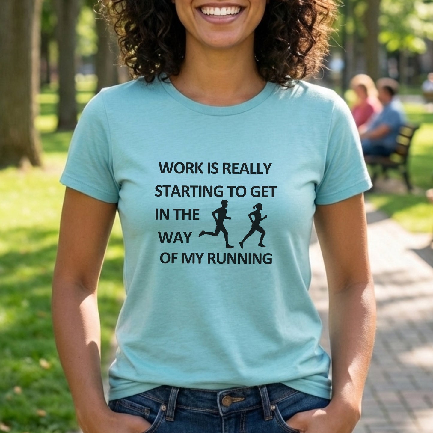Work In Way Running Tee