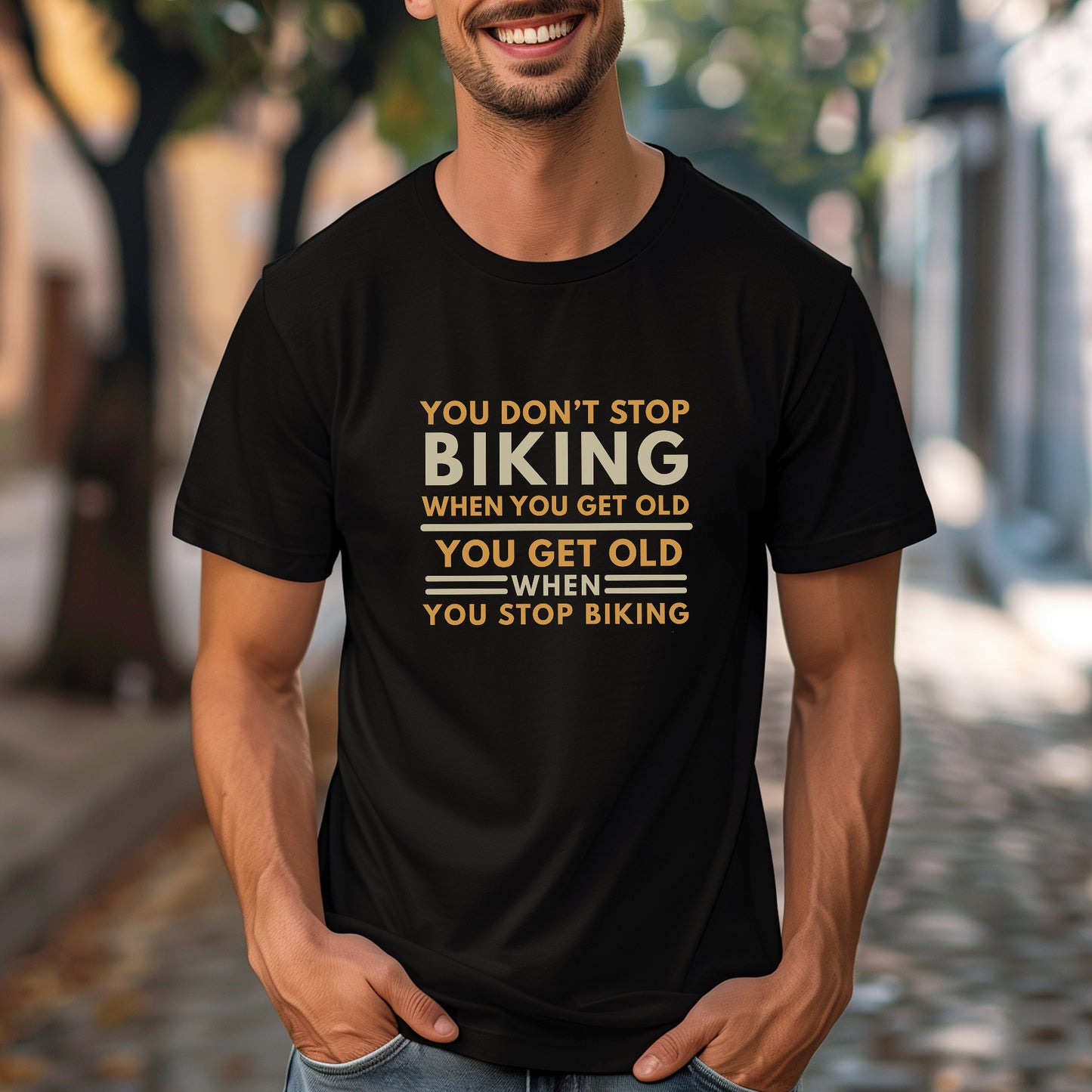 Don't Stop Biking Tee