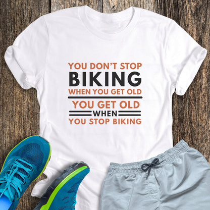 Don't Stop Biking Tee