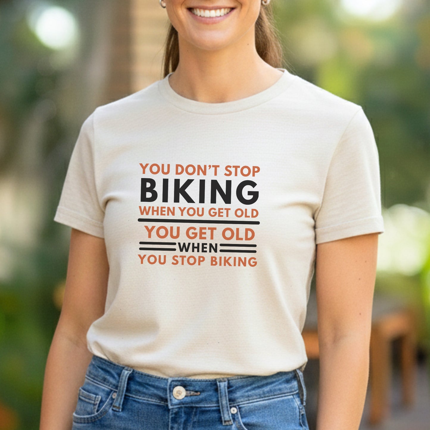 Don't Stop Biking Tee
