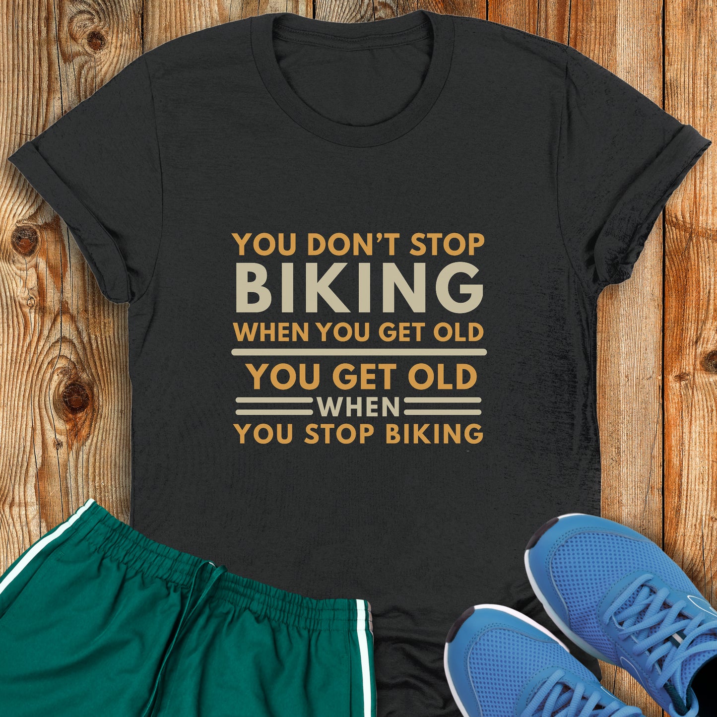 Don't Stop Biking Tee