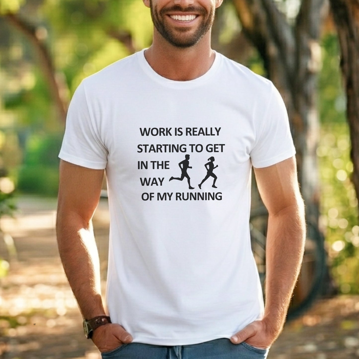 Work In Way Running Tee