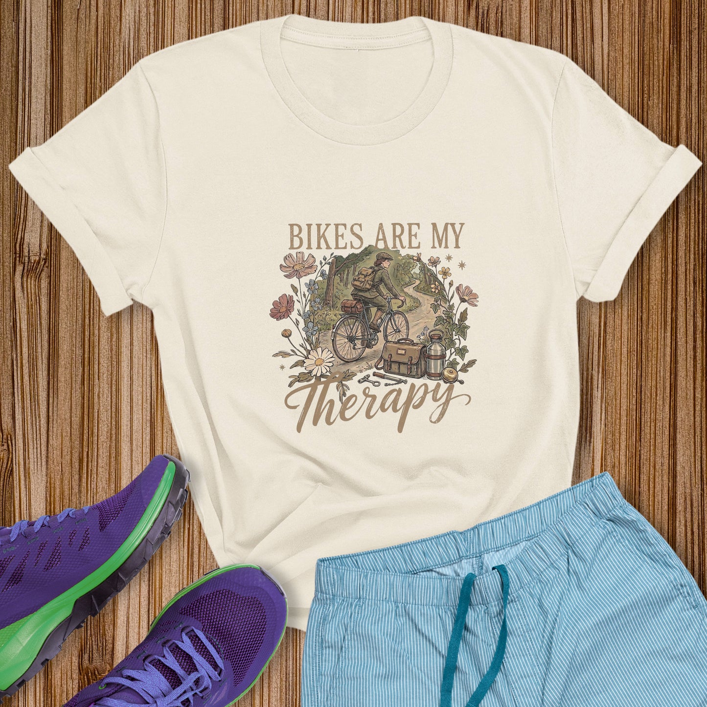 Bikes Are My Therapy Tee