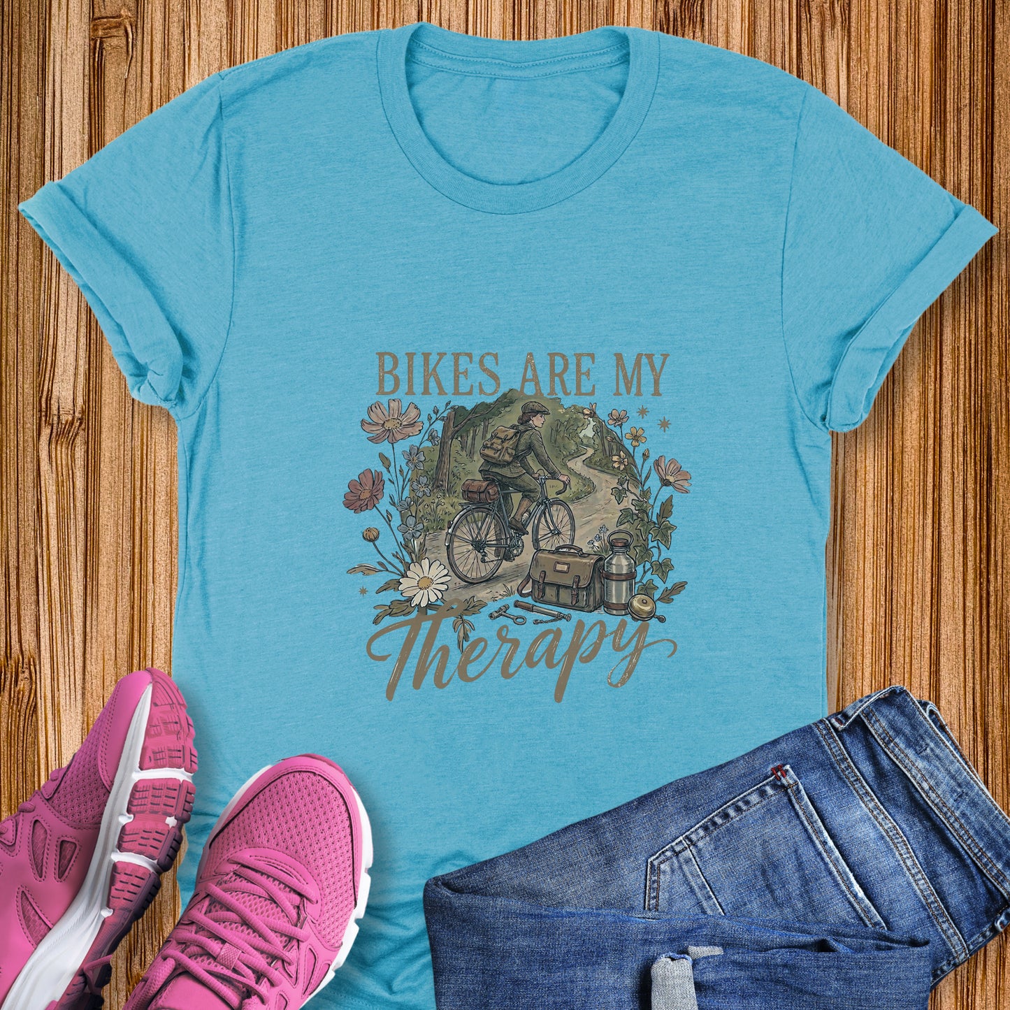 Bikes Are My Therapy Tee