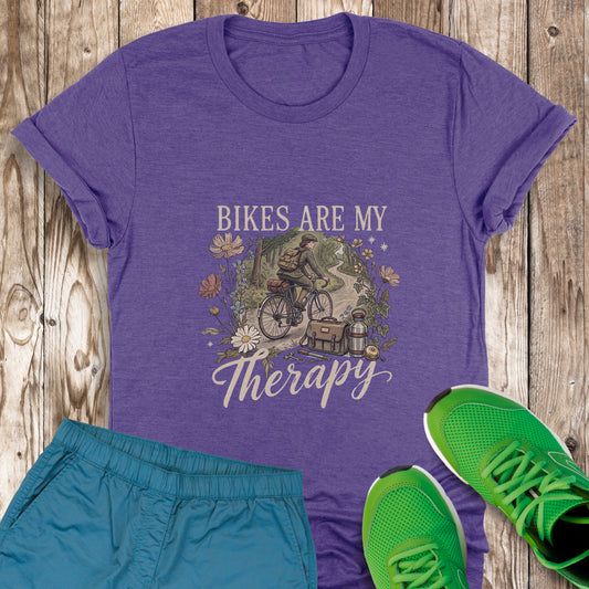 Bikes Are My Therapy Tee