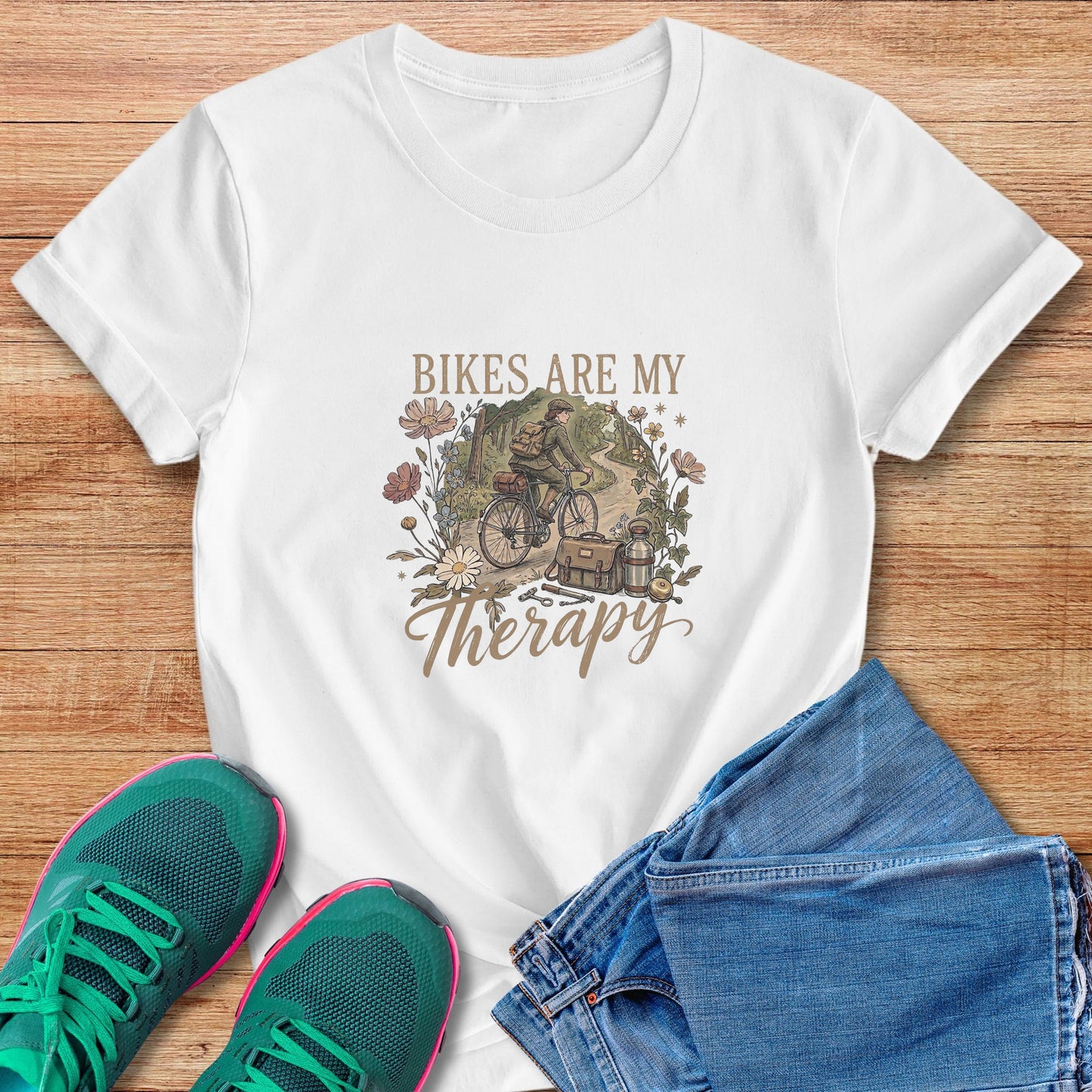 Bikes Are My Therapy Tee