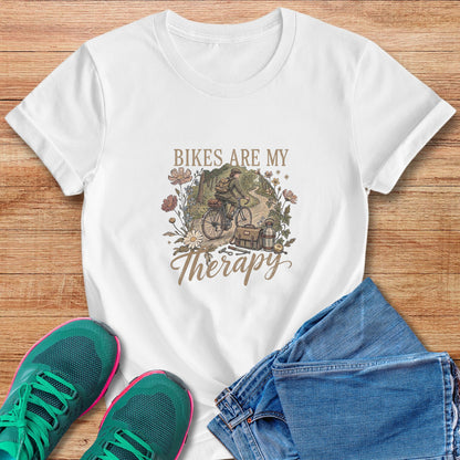 Bikes Are My Therapy Tee