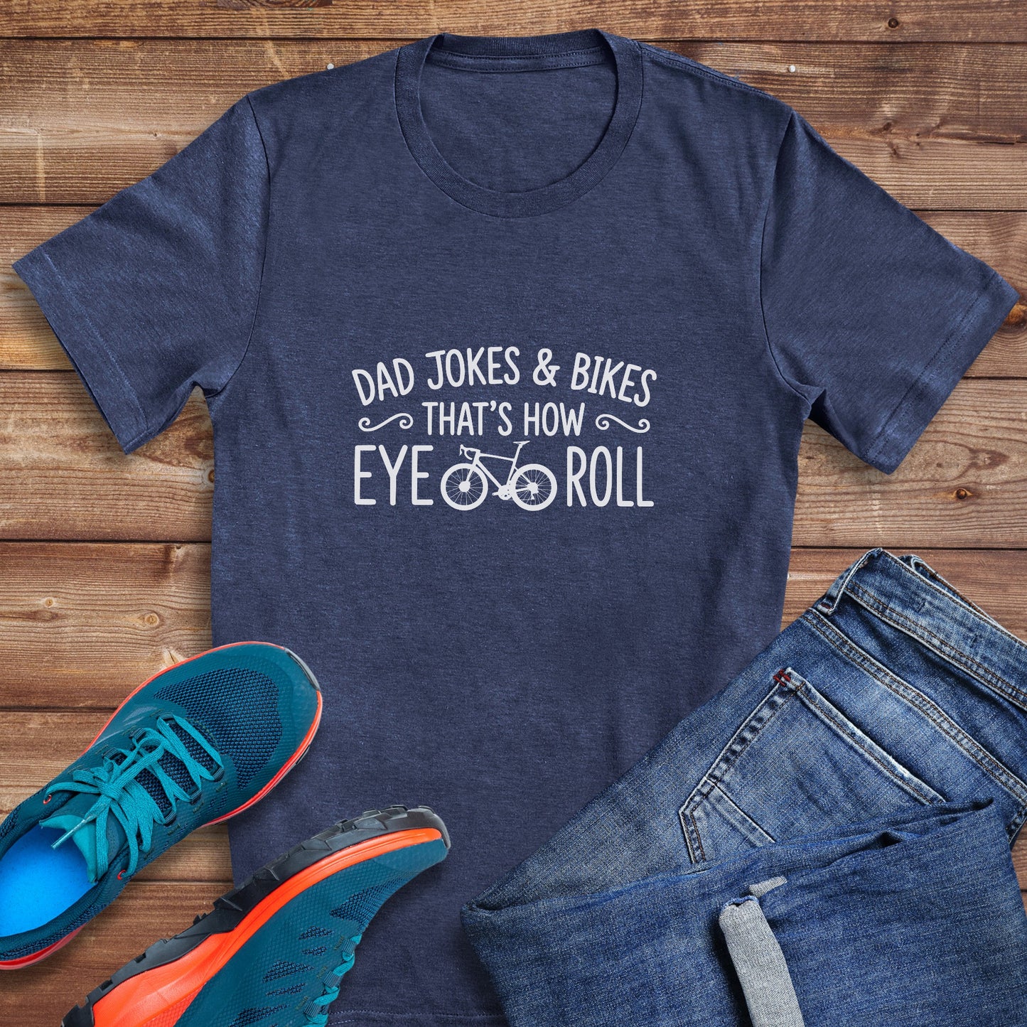 Dad Jokes Road Bike Tee