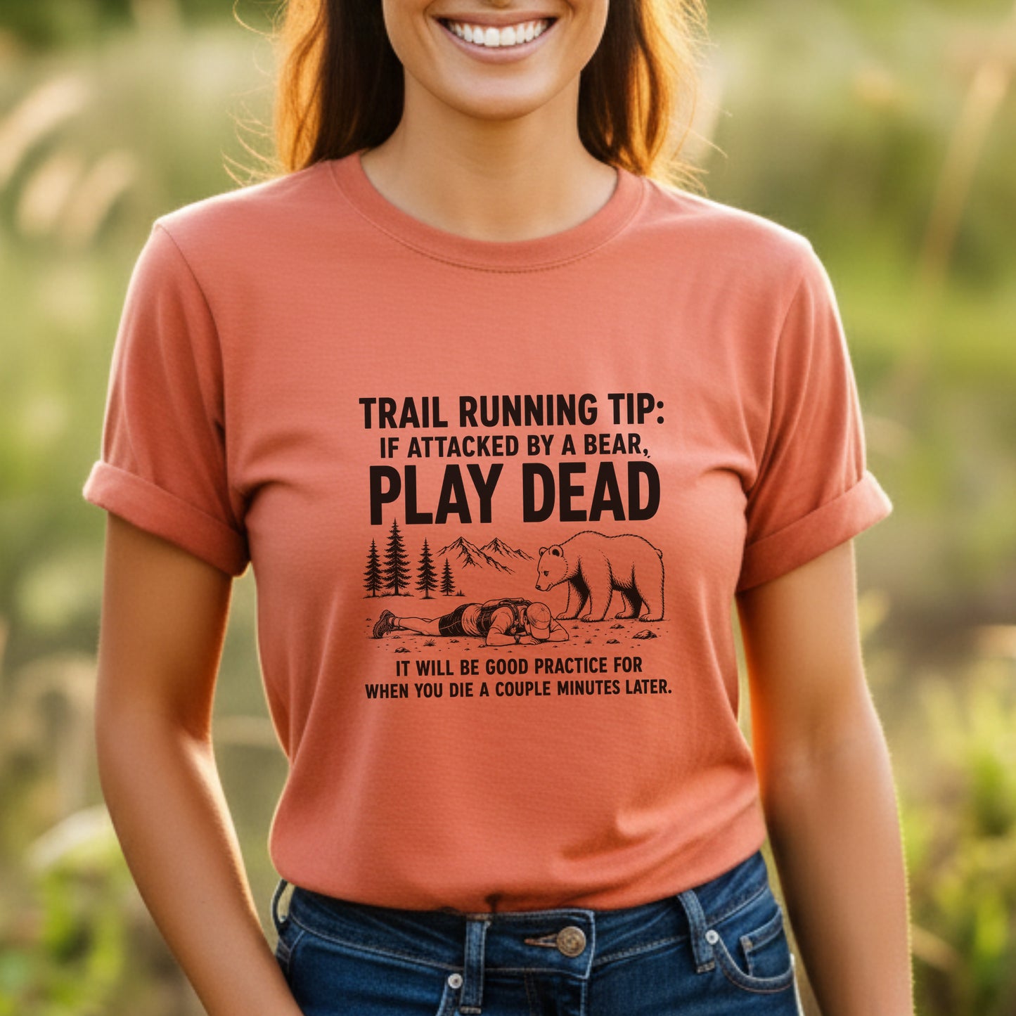 Bear Attack Run Tip Tee