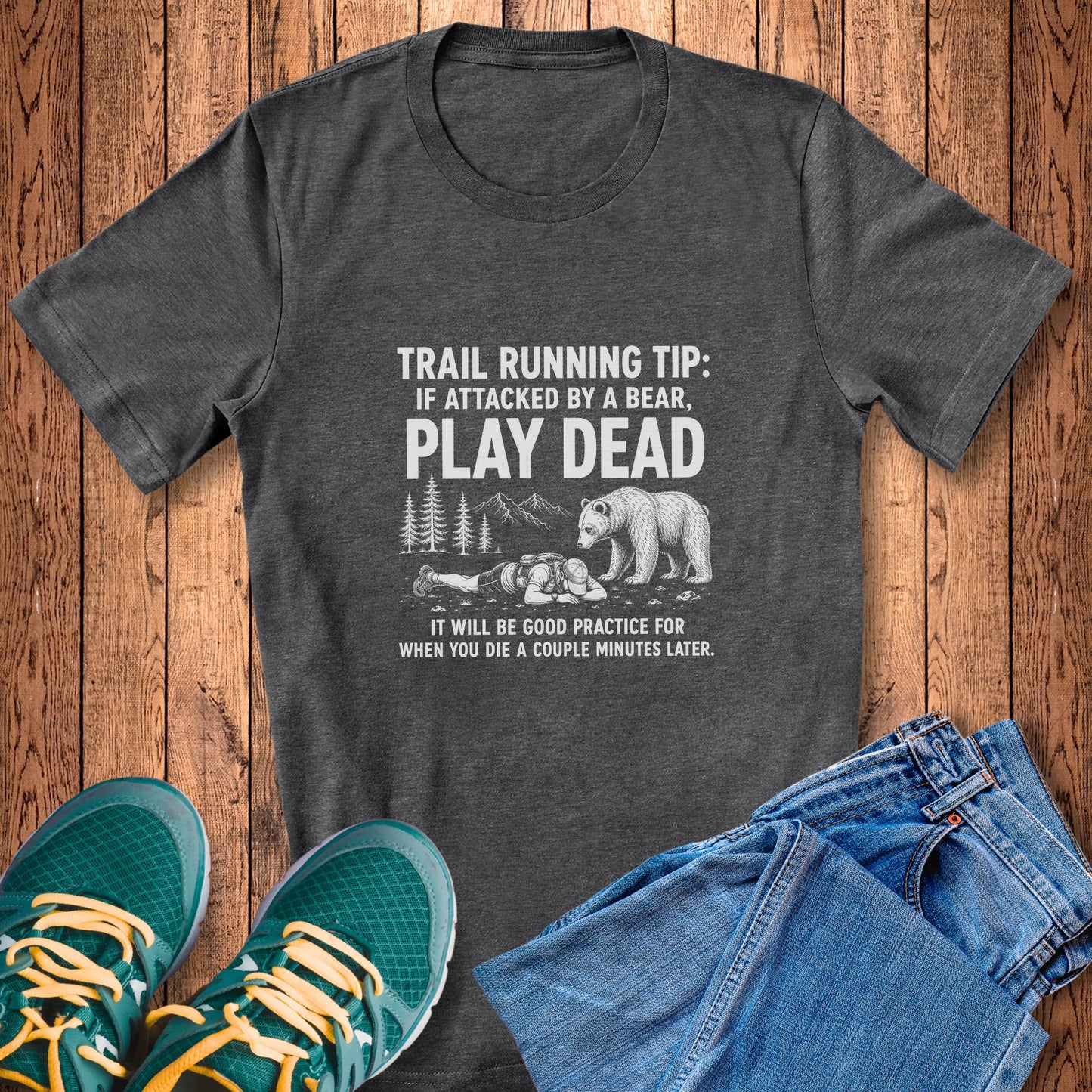 Bear Attack Run Tip Tee